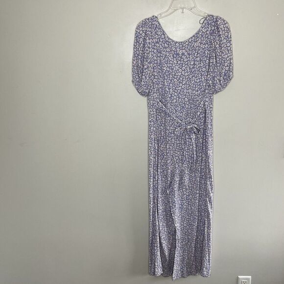 AUGUSTE The Label Jumpsuit Womens 10 Lavender Wide-Leg Juliette Scoop Neck - Picture 6 of 11